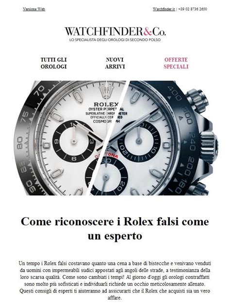 denuncia vendita rolex falsi|In evidenza: come riconoscere un Rolex falso.